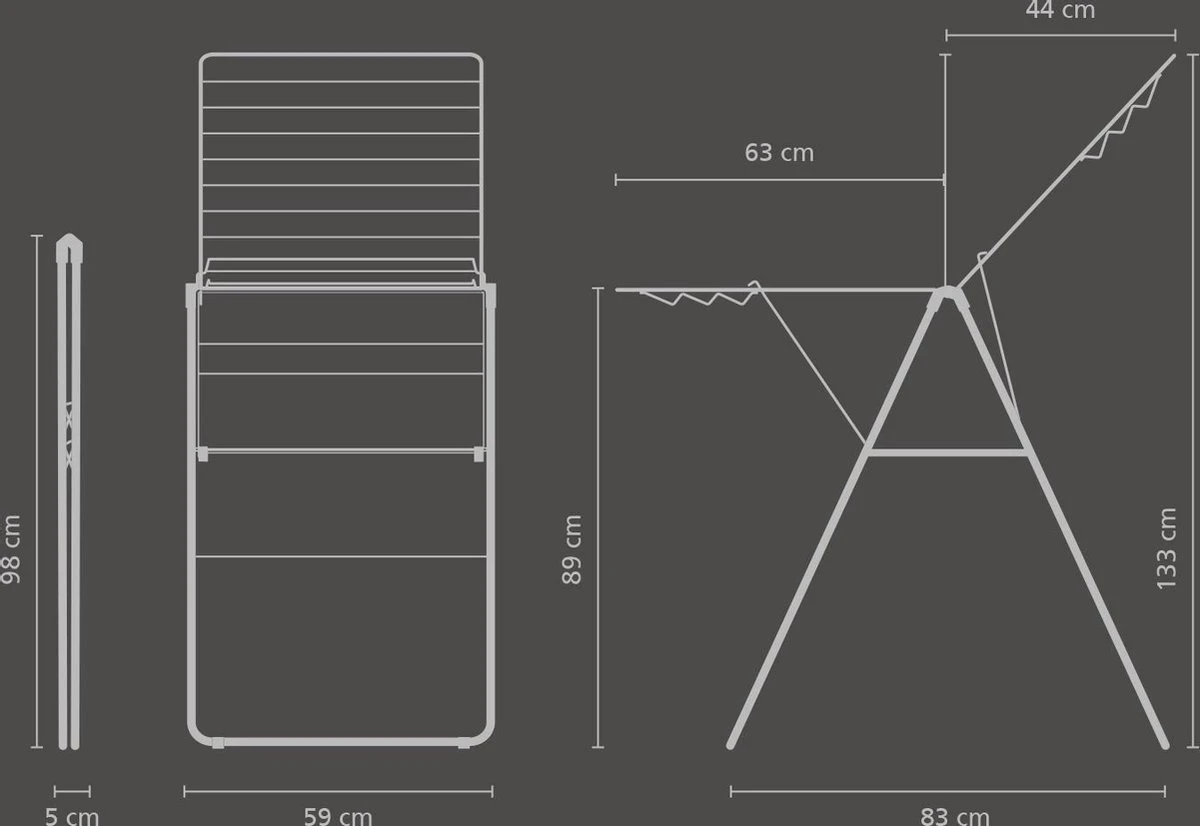 Brabantia HangOn Droogrek - 20 Meter - White 4 Brabantia HangOn Droogrek - 20 Meter - White - Afbeelding 2