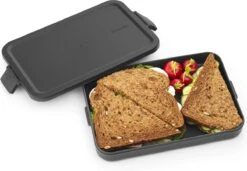 Brabantia Make & Take Lunchbox - Plat - Kunststof - Dark Grey 17 Brabantia Make & Take Lunchbox - Plat - Kunststof - Dark Grey -Brabantia 1200x833