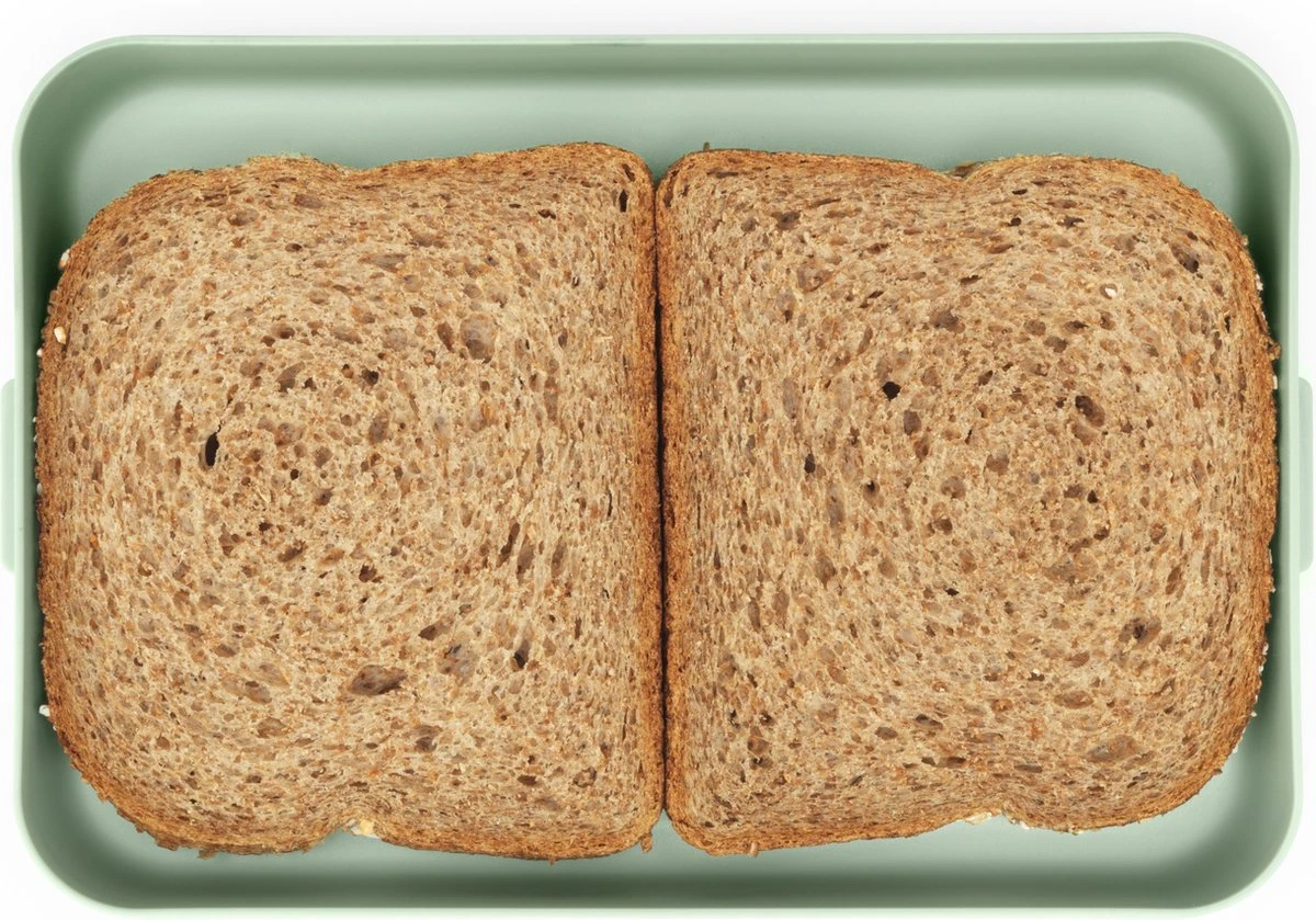 Brabantia Make & Take Lunchbox - Plat - Kunststof - Jade Green 4 Brabantia Make & Take Lunchbox - Plat - Kunststof - Jade Green - Afbeelding 2