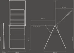Brabantia HangOn Droogrek Inklapbaar - 25 Meter - Met Stang - Matt Black 35 Brabantia HangOn Droogrek Inklapbaar - 25 Meter - Met Stang - Matt Black -Brabantia 1200x855