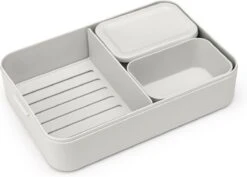 Brabantia Make & Take Bento Lunchbox Incl Bentobox - Large - Kunststof - Light Grey -Brabantia 1200x859