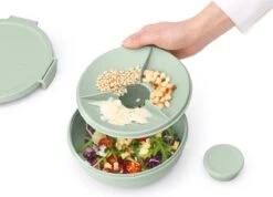 Brabantia Make & Take Salade Lunchbox - 1,3 L - Kunststof - Jade Green -Brabantia 1200x866