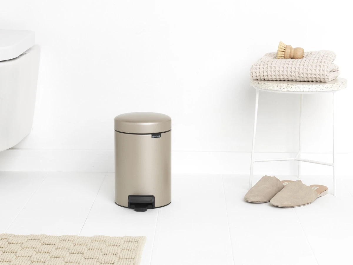 Brabantia NewIcon Prullenbak - 3 L - Metallic Gold 8 Brabantia NewIcon Prullenbak - 3 L - Metallic Gold - Afbeelding 6