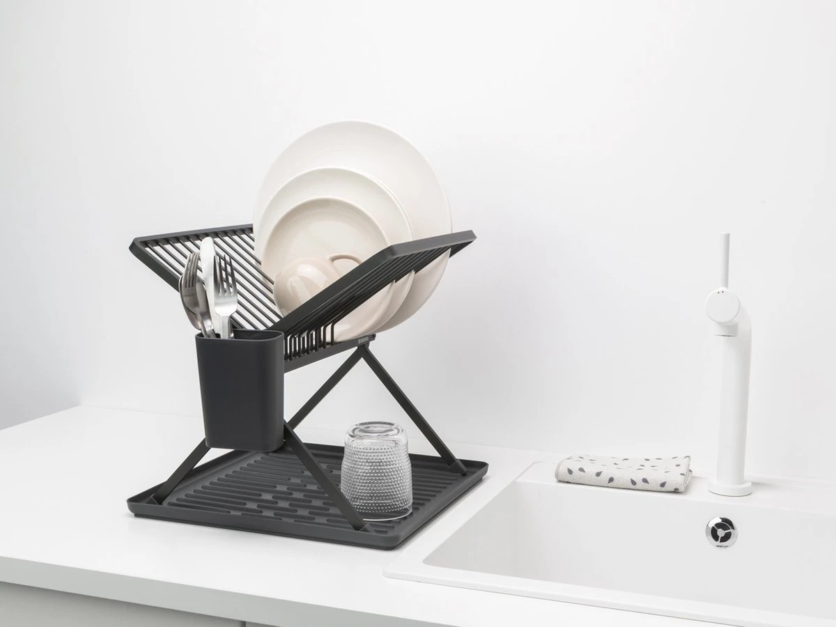 Brabantia SinkSide Afdruiprek - Inklapbaar - Compact - Dark Grey 14 Brabantia SinkSide Afdruiprek - Inklapbaar - Compact - Dark Grey - Afbeelding 12