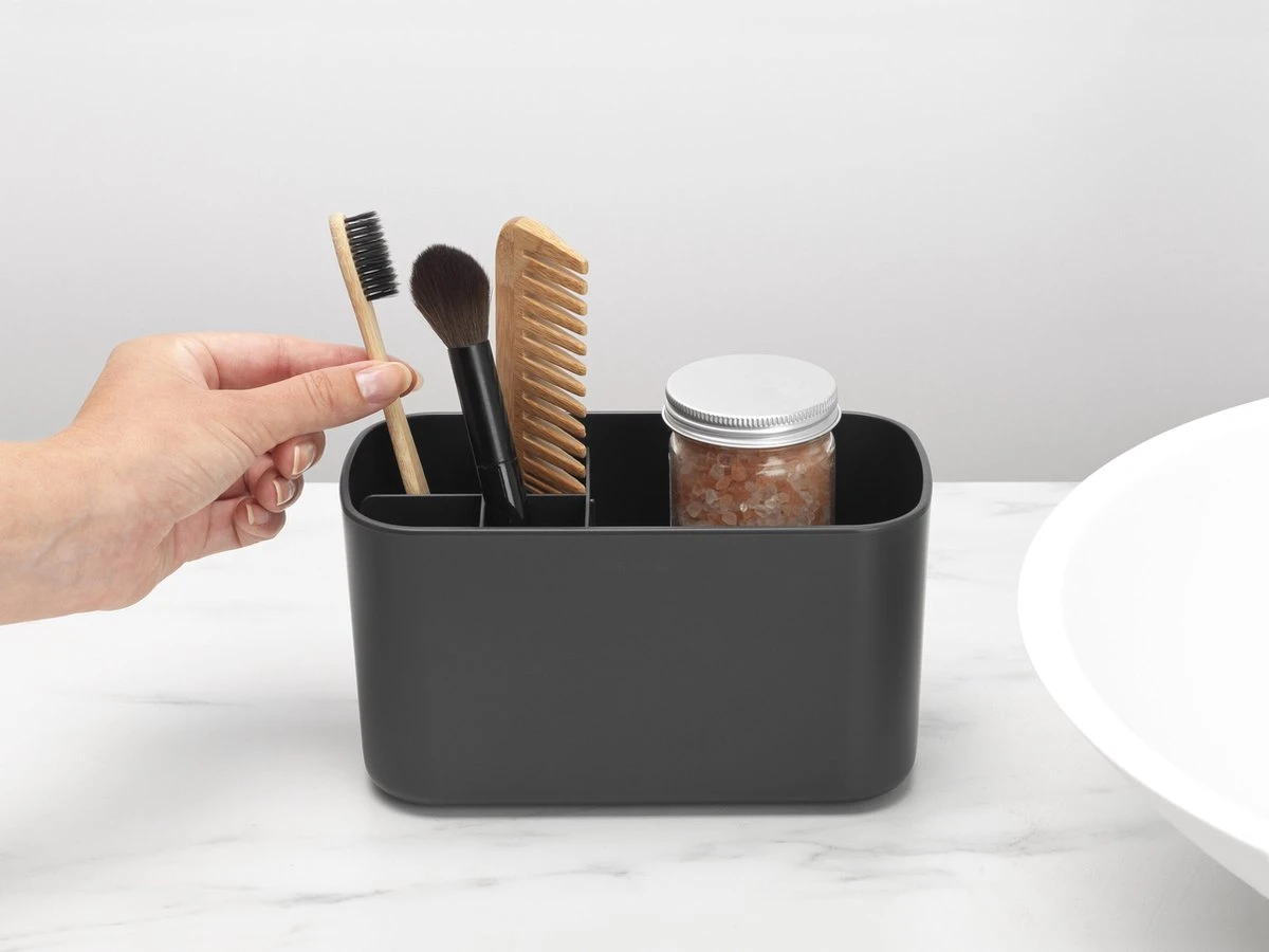 Brabantia ReNew Tandenborstelhouder - 11 X 19,6 X 9,9 Cm - Dark Grey 5 Brabantia ReNew Tandenborstelhouder - 11 X 19,6 X 9,9 Cm - Dark Grey - Afbeelding 3