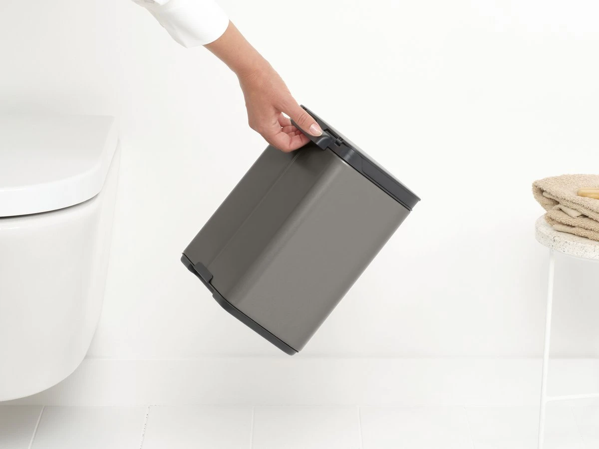 Brabantia Bo Prullenbak - 4 L - Platinum 7 Brabantia Bo Prullenbak - 4 L - Platinum - Afbeelding 5