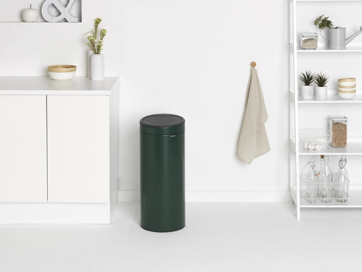 Brabantia Touch Bin Prullenbak - 30 L - Pine Green 14 Brabantia Touch Bin Prullenbak - 30 L - Pine Green - Afbeelding 12