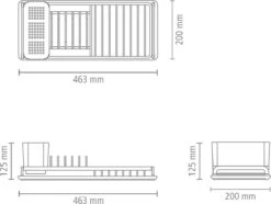 Brabantia SinkSide Afdruiprek Compact - Dark Grey -Brabantia 1200x906 1