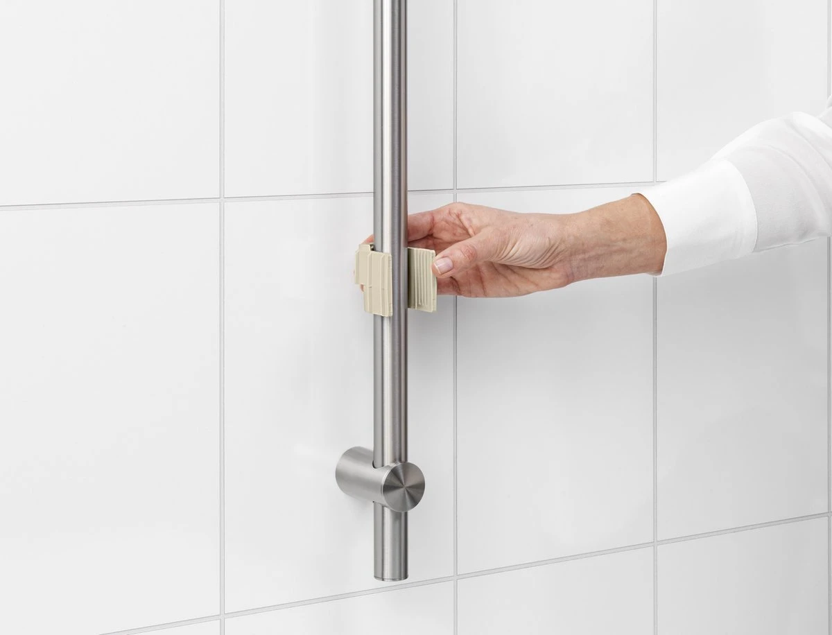 Brabantia ReNew Doucherek - Zonder Boren - Soft Beige 13 Brabantia ReNew Doucherek - Zonder Boren - Soft Beige - Afbeelding 11