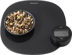 Brabantia Tasty+ Keukenweegschaal Digitaal - Geen Batterij Nodig - Dark Grey -Brabantia 1200x917 1