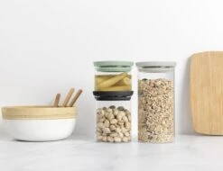 Brabantia Voorraadpotten - Stapelbaar - 0,3 0,6 & 1,1 L - Glas -Brabantia 1200x922