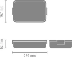 Brabantia Make & Take Bento Lunchbox Incl Bentobox- Large - Kunststof - Jade Green -Brabantia 1200x959 2
