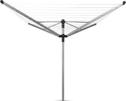 Brabantia Lift-O-Matic Advance Droogmolen Met Kunststof Betonanker, Beschermhoes En Wasknijpertasje - 60 M - Metallic Grey -Brabantia 1200x965 4