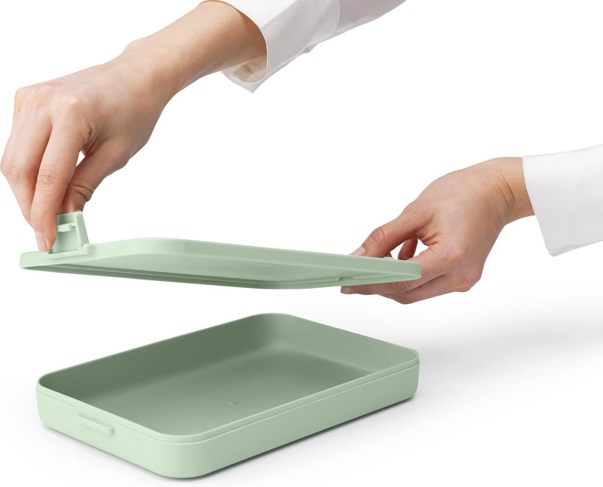 Brabantia Make & Take Lunchbox - Plat - Kunststof - Jade Green 11 Brabantia Make & Take Lunchbox - Plat - Kunststof - Jade Green - Afbeelding 9