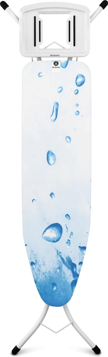 Brabantia Strijkplank A - Met Strijkijzerhouder - 110x30 Cm - Ice Water 3 Brabantia Strijkplank A - Met Strijkijzerhouder - 110x30 Cm - Ice Water