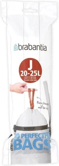 Brabantia PerfectFit Afvalzak Met Trekbandsluiting - 20/25 L - Code J - 20 Stuks -Brabantia 427x1200 2