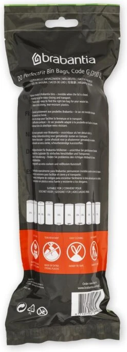 Brabantia PerfectFit Vuilniszakken - 23 - 30 L - Code G - 6 Rollen X 20 Stuks -Brabantia 433x1200 2