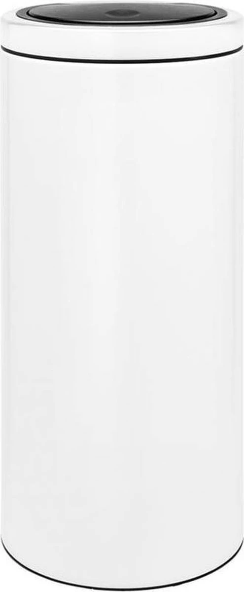 Brabantia Touch Bin Flat Top 30 L - Wit Prullenbak 3 Brabantia Touch Bin Flat Top 30 L - Wit Prullenbak