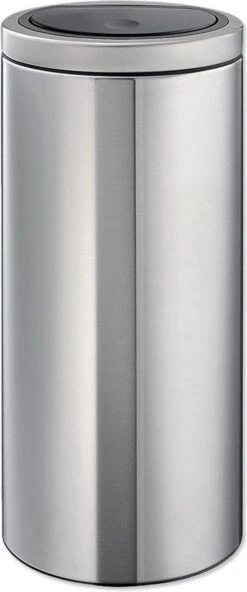 Brabantia Touch Bin Flat Top - 30 Liter - Matt Steel