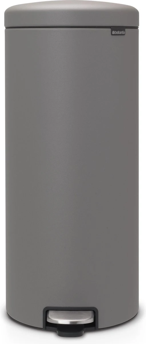 Brabantia NewIcon Prullenbak - 30 L - Mineral Concrete Grey