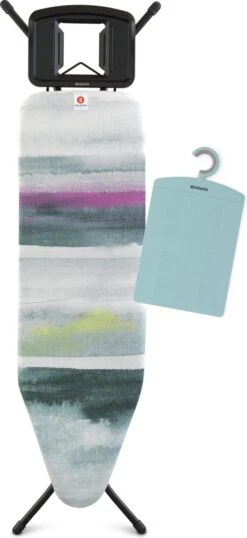 Brabantia Strijkplank B - Met Strijkerhouder - 124x38 Cm - Morning Breeze 11 Brabantia Strijkplank B - Met Strijkerhouder - 124x38 Cm - Morning Breeze -Brabantia 551x1200