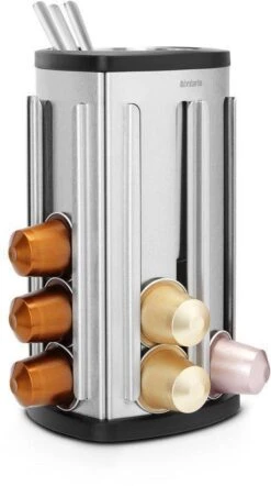 Brabantia Capsulehouder - Met Uitneembaar Bakje - Matt Steel - Geschikt Voor Nespresso Cups 15 Brabantia Capsulehouder - Met Uitneembaar Bakje - Matt Steel - Geschikt Voor Nespresso Cups -Brabantia 670x1200