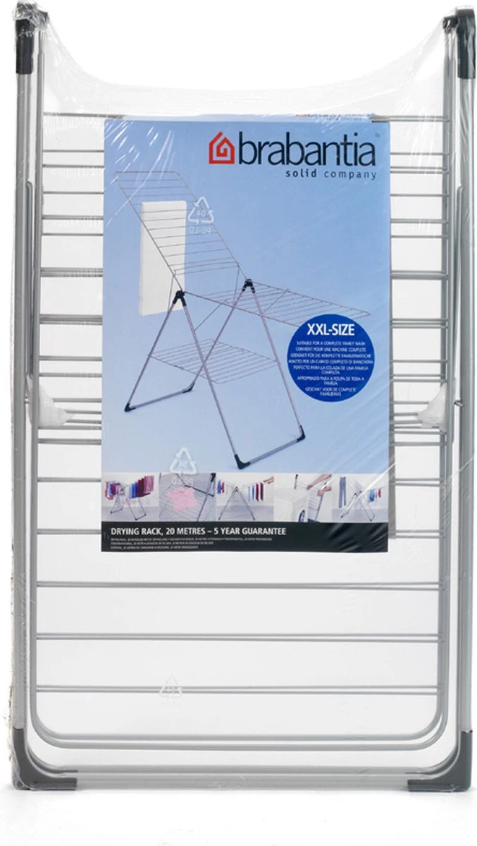 Brabantia Droogrek Inklapbaar T Model - 20 M - Metallic Grey 15 Brabantia Droogrek Inklapbaar T Model - 20 M - Metallic Grey - Afbeelding 13