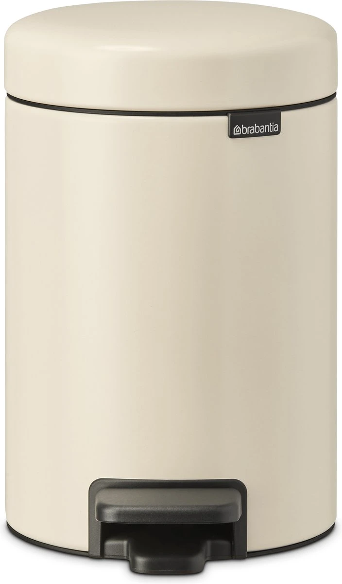 Brabantia NewIcon Prullenbak - 3 L - Soft Beige 3 Brabantia NewIcon Prullenbak - 3 L - Soft Beige