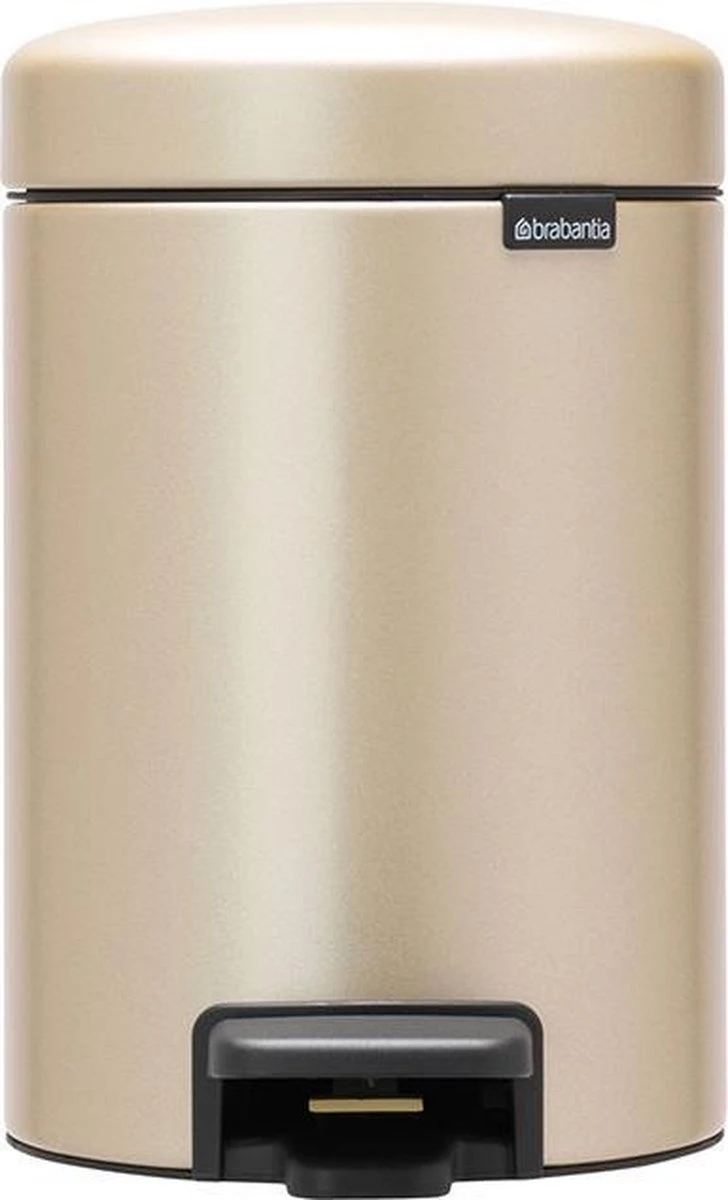 Brabantia NewIcon Prullenbak - 3 L - Metallic Gold 20 Brabantia NewIcon Prullenbak - 3 L - Metallic Gold - Afbeelding 18