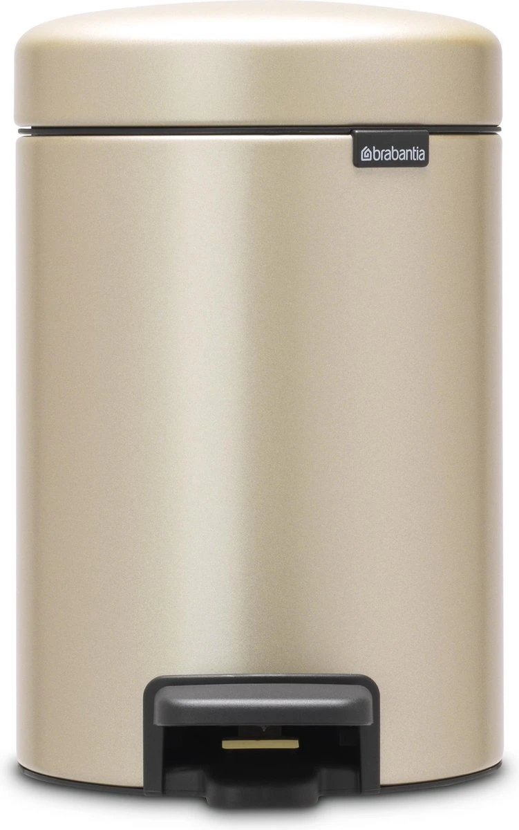Brabantia NewIcon Prullenbak - 3 L - Metallic Gold 3 Brabantia NewIcon Prullenbak - 3 L - Metallic Gold