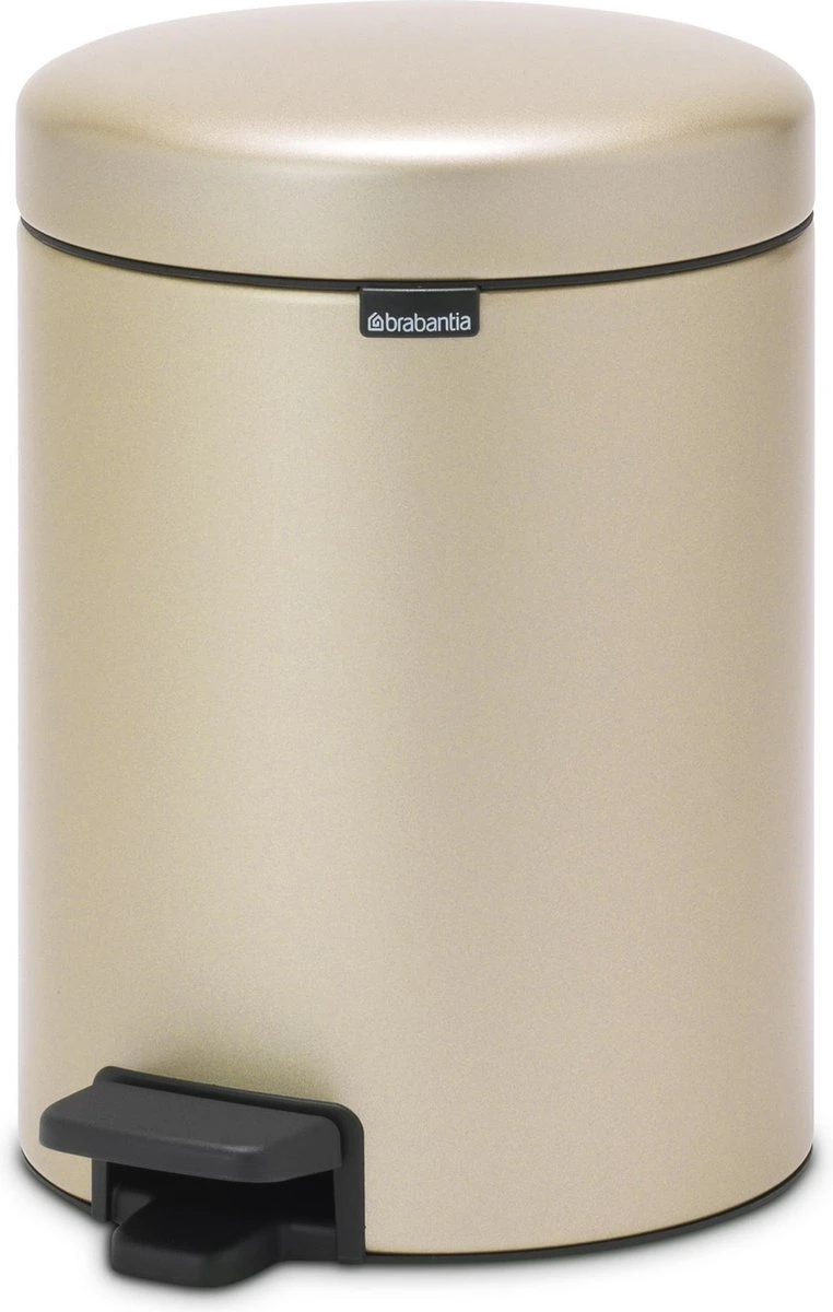 Brabantia NewIcon Prullenbak - 3 L - Metallic Gold 13 Brabantia NewIcon Prullenbak - 3 L - Metallic Gold - Afbeelding 11