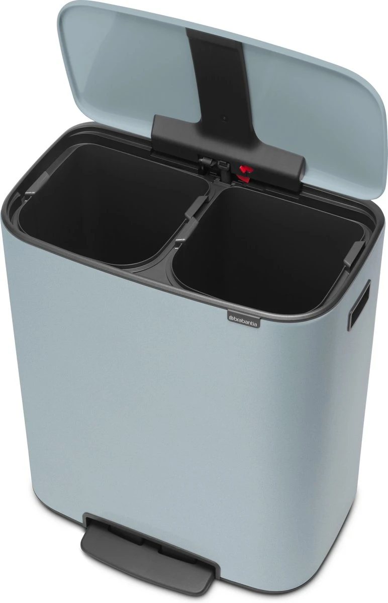 Brabantia Bo Prullenbak - 2 X 30 L - Metallic Mint 4 Brabantia Bo Prullenbak - 2 X 30 L - Metallic Mint - Afbeelding 2
