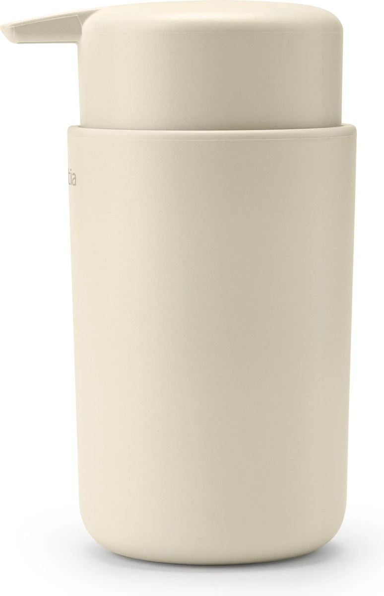 Brabantia ReNew Zeepdispenser - 250 Ml - Soft Beige 4 Brabantia ReNew Zeepdispenser - 250 Ml - Soft Beige - Afbeelding 2