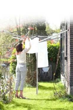 Brabantia Topspinner Droogmolen Met Bodemhuls - 40 M - Metallic Grey -Brabantia 799x1200 123