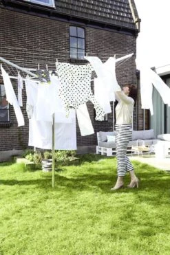 Brabantia Topspinner Droogmolen Met Bodemhuls - 40 M - Metallic Grey -Brabantia 799x1200 124