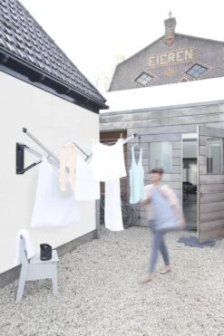 Brabantia WallFix Wanddroger - Met Beschermhoes - 24 M - Metallic Grey -Brabantia 799x1200 145