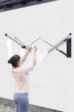 Brabantia WallFix Wanddroger - Met Beschermhoes - 24 M - Metallic Grey -Brabantia 799x1200 148