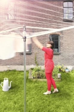 Brabantia Lift-O-Matic Droogmolen Met Grondanker - 50 M - Metallic Grey -Brabantia 799x1200 150