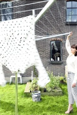 Brabantia Topspinner Droogmolen Met Metalen Grondanker - 60 M - Metallic Grey -Brabantia 799x1200 155