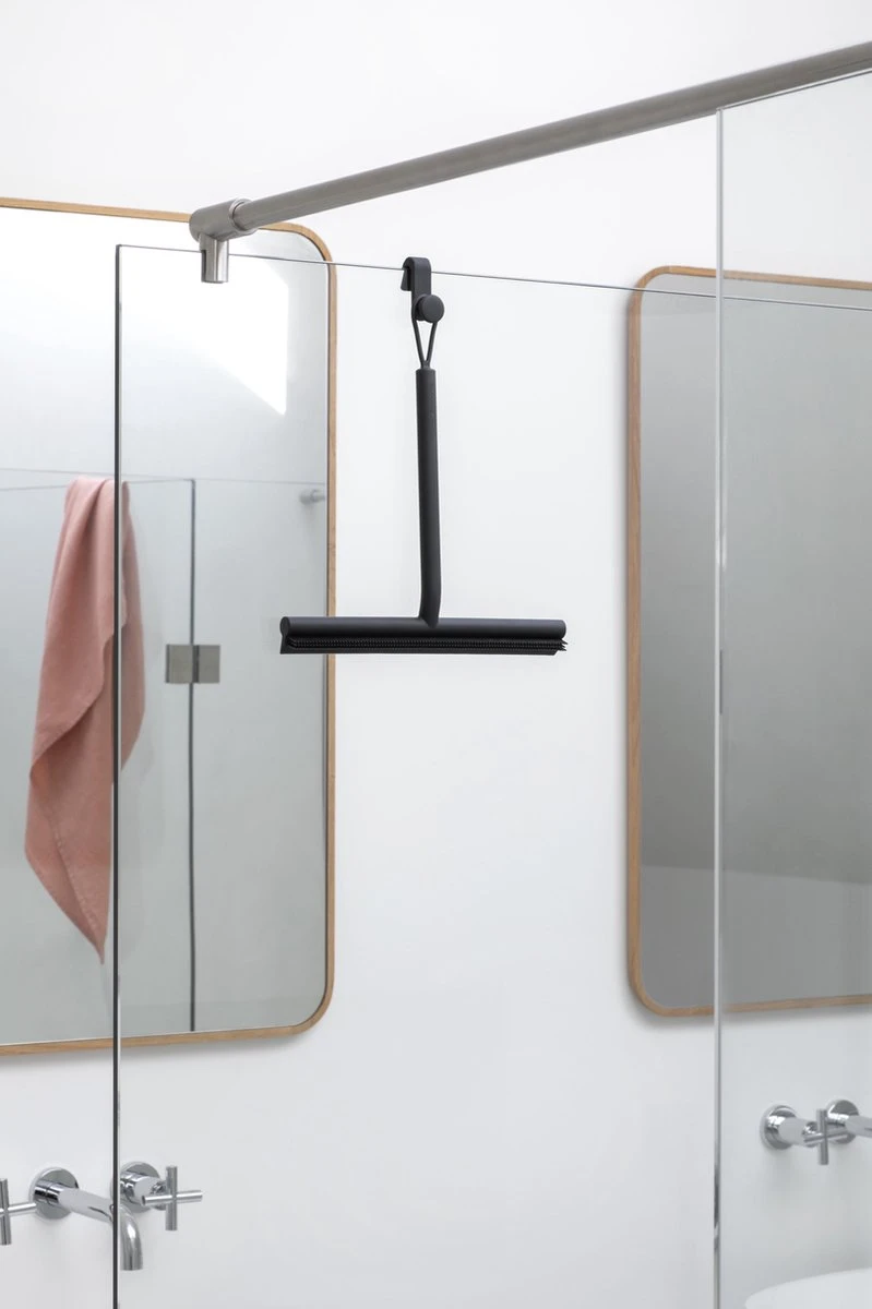 Brabantia ReNew Douchewisser - Met Deurhaak - Dark Grey 4 Brabantia ReNew Douchewisser - Met Deurhaak - Dark Grey - Afbeelding 2