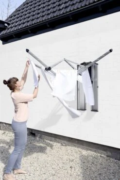 Brabantia WallFix Wanddroger - Met Opberg-/Beschermbox - 24 M - Metallic Grey -Brabantia 799x1200 66