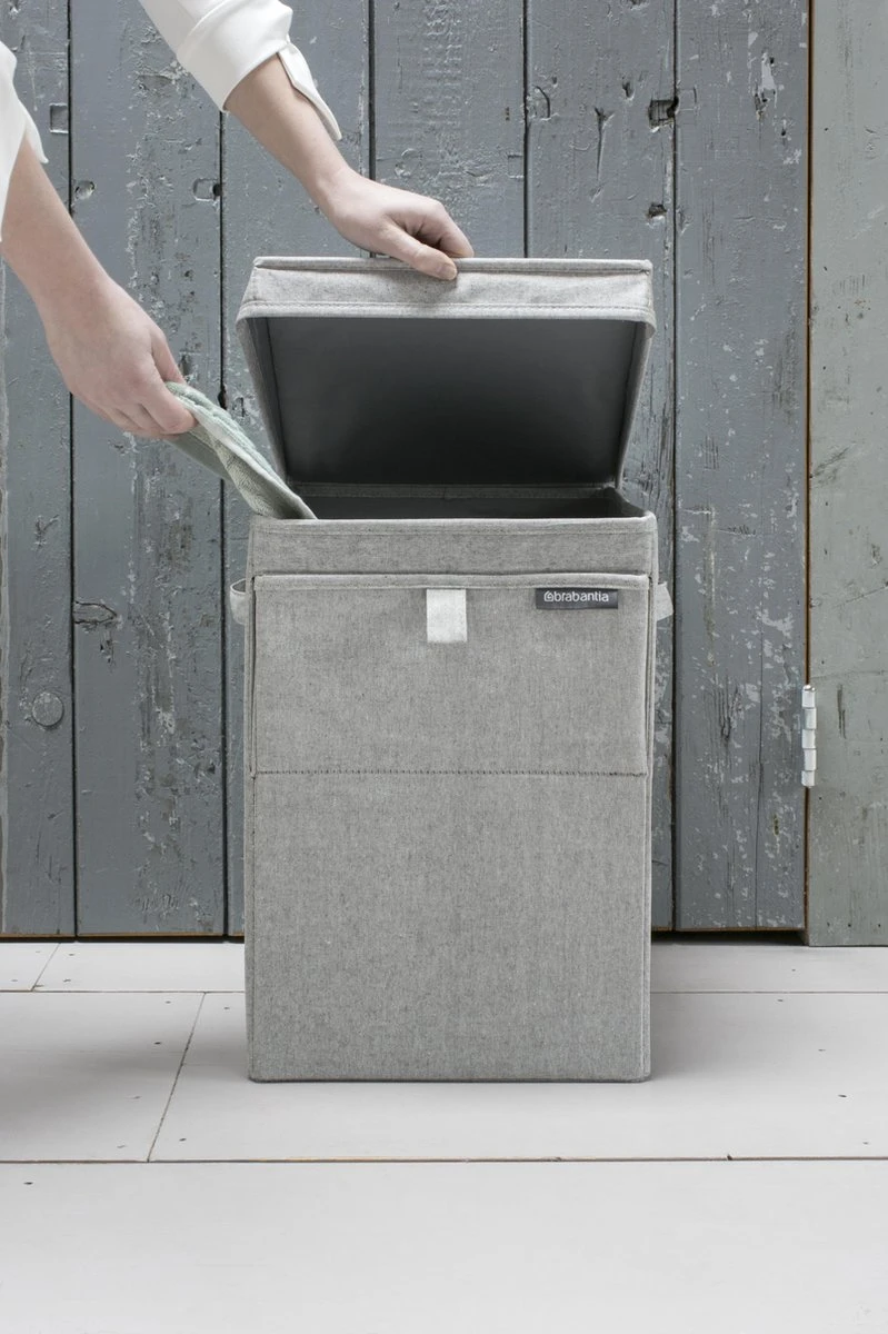 Brabantia Wasmand Met Deksel - Stapelbaar - 35 L - Grey 16 Brabantia Wasmand Met Deksel - Stapelbaar - 35 L - Grey - Afbeelding 14