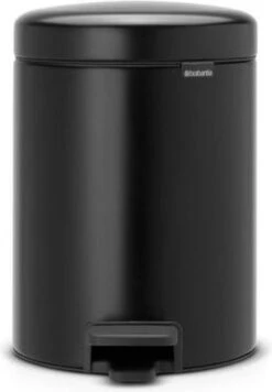 Brabantia NewIcon Prullenbak - 5 L - Matt Black -Brabantia 833x1200