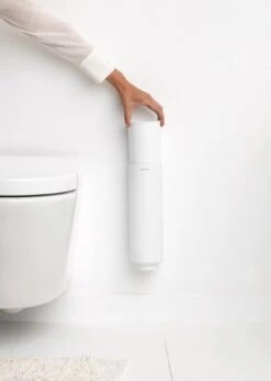 Brabantia MindSet WC Borstel Siliconen Met Houder - Mineral Fresh White -Brabantia 852x1200 2