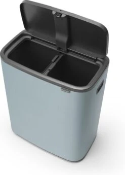 Brabantia Bo Touch Bin Prullenbak - 2 X 30 L - Metallic Mint -Brabantia 858x1200 3