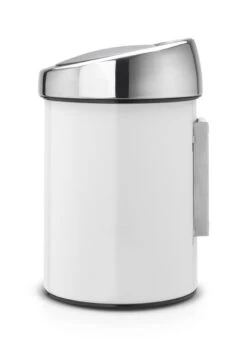 Brabantia Touch Bin Prullenbak - 3 L - White / Brilliant Steel Deksel -Brabantia 860x1200 2