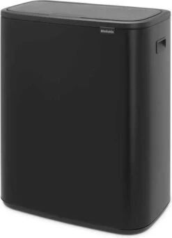 Brabantia Bo Touch Bin Prullenbak - 2 X 30 L - Matt Black -Brabantia 866x1200 2