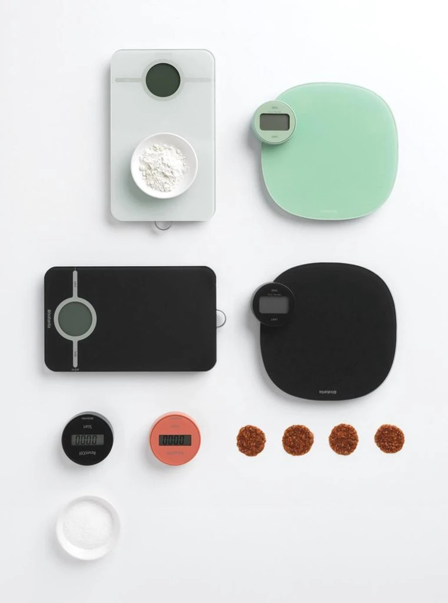 Brabantia Tasty+ Keukenweegschaal Digitaal - Op Batterijen - Dark Grey 9 Brabantia Tasty+ Keukenweegschaal Digitaal - Op Batterijen - Dark Grey - Afbeelding 7