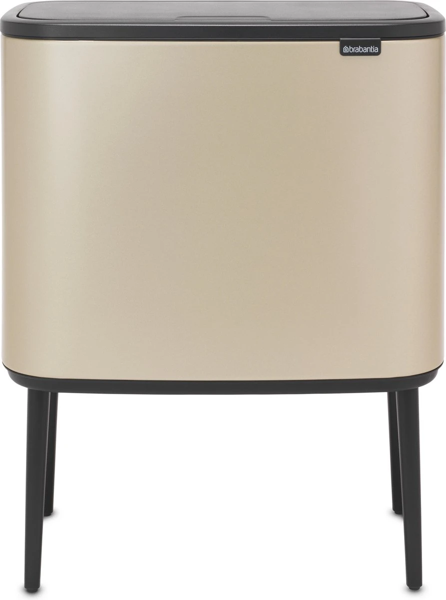 Brabantia Afvalemmer Bo Touch Bin Champagnekleur, 11 + 23 L 3 Brabantia Afvalemmer Bo Touch Bin Champagnekleur, 11 + 23 L