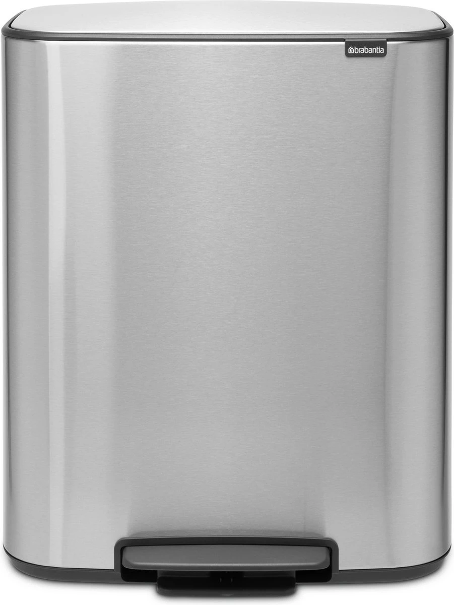 Brabantia Bo Prullenbak - 2 X 30 L - Matt Steel Fingerprint Proof